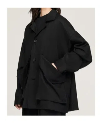 Y-3 Wool Chore Coat In Black