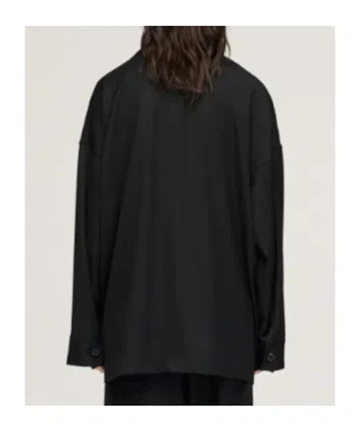 Y-3 Wool Chore Coat In Black