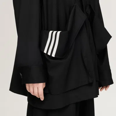 Y-3 Wool Chore Coat In Black