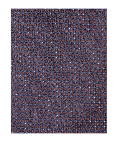 Lardini Geometric-pattern Silk Tie In Purple