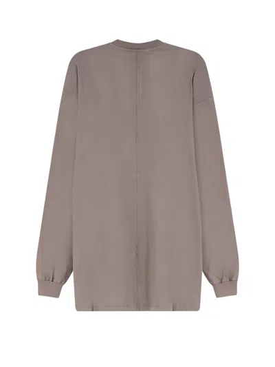 Rick Owens Level Crew Neck Long Sleeve T-shirt In Multi