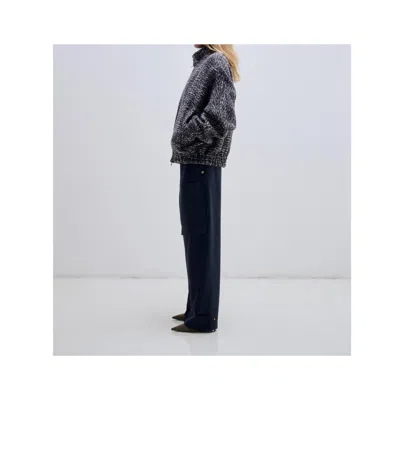 Darkpark Two-way Zip Jacket In Gray