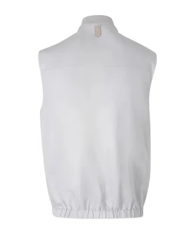 Canali Reversible Vest In Gray