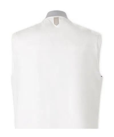 Canali Reversible Vest In Gray