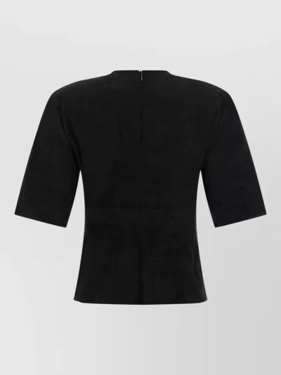 Stouls Leather Suede Short-sleeve T-shirt In Multi