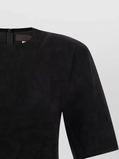 Stouls Leather Suede Short-sleeve T-shirt In Multi