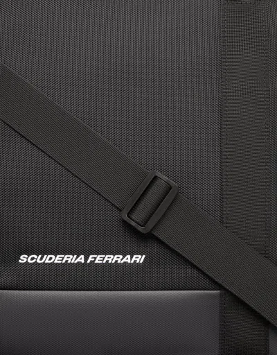 Ferrari Weekender Bag In Technical Fabric In Nero