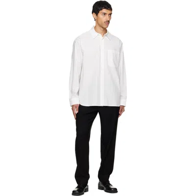 Solid Homme Black Wool Set-up Trousers In Black