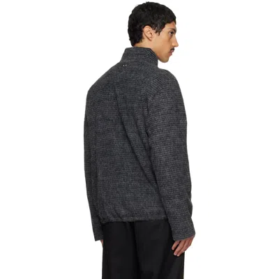 Solid Homme Gray Alpaca Jacket In Gray