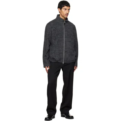 Solid Homme Gray Alpaca Jacket In Gray