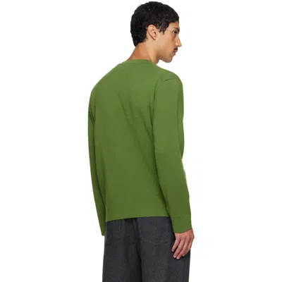 Solid Homme Green Wool Sweater In Multi