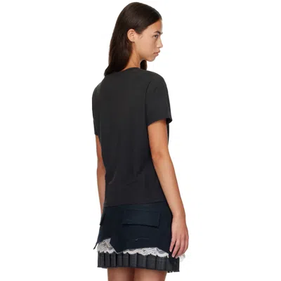 Acne Studios Logo Short Sleeve T-shirt In Black