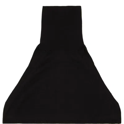 Open Yy Black Button Up Neck Layer Collar In Black