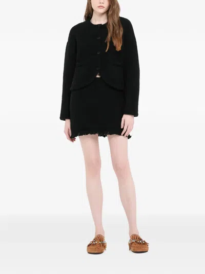 Alanui Finest Horn-button Jacket In Black
