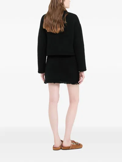 Alanui Finest Horn-button Jacket In Black
