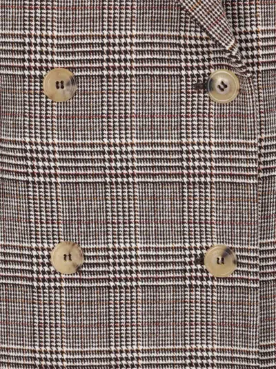 Ermanno Scervino Plaid-pattern Blazer In Gray