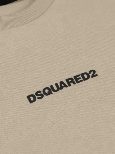Dsquared2 Logo-print T-shirt In Neutrals