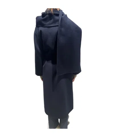 Max Mara Long-sleeved Coat In Black