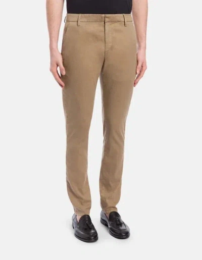 Dondup Gabardine Casual Trousers In Nude