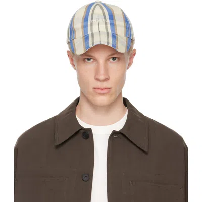 A.p.c. Check-pattern Logo-embroidered Baseball Cap In Multi