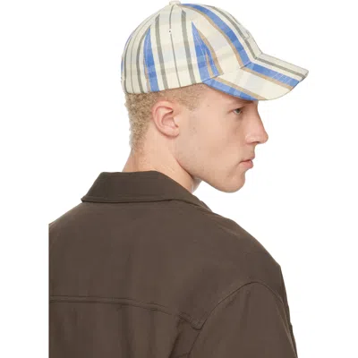 A.p.c. Check-pattern Logo-embroidered Baseball Cap In Multi