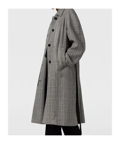 Stella Mccartney Checked Belted Wool Coat In Multi