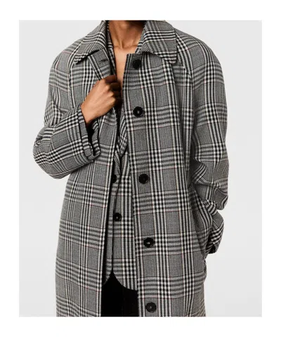 Stella Mccartney Checked Belted Wool Coat In Multi