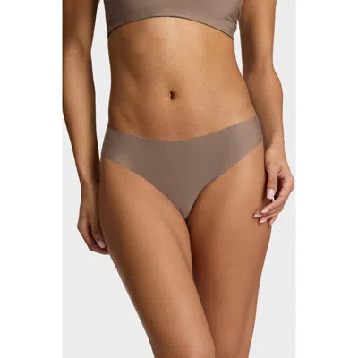 Commando Butter Mid-rise Thong In Gray
