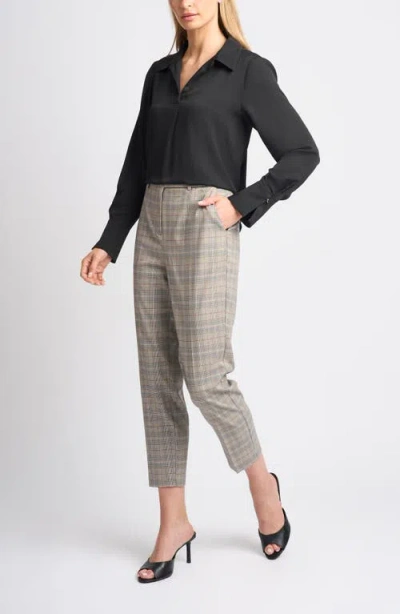 Halogenr Halogen(r) Split Cuff Button-up Top In Rich Black