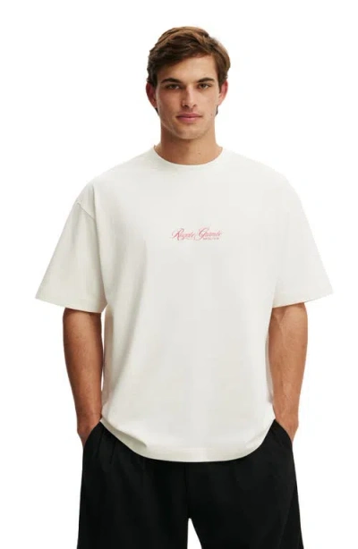 Cotton On Box Fit Text T-shirt In Multi