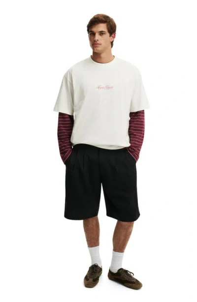 Cotton On Box Fit Text T-shirt In Multi
