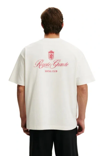 Cotton On Box Fit Text T-shirt In Multi