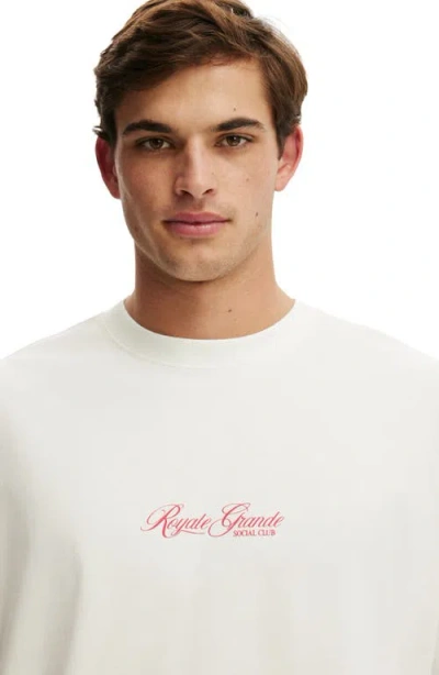 Cotton On Box Fit Text T-shirt In Multi
