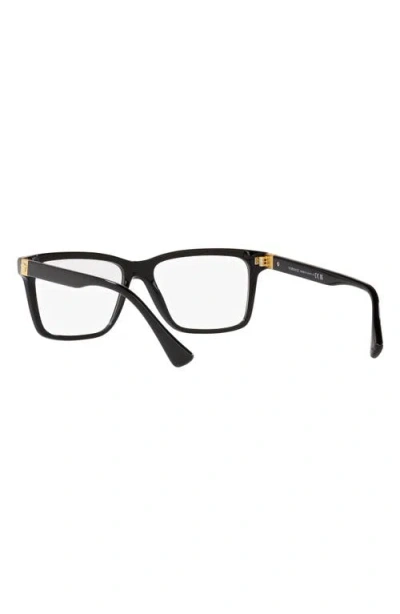 Versace 56mm Rectangular Optical Glasses In Gold
