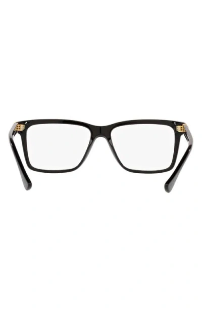 Versace 56mm Rectangular Optical Glasses In Gold