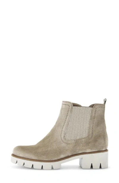 Gabor Lug Sole Boot In Gray