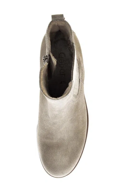 Gabor Lug Sole Boot In Gray