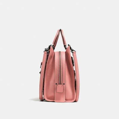 Shop Coach Rogue With Tea Rose In Beechwood/black Copper