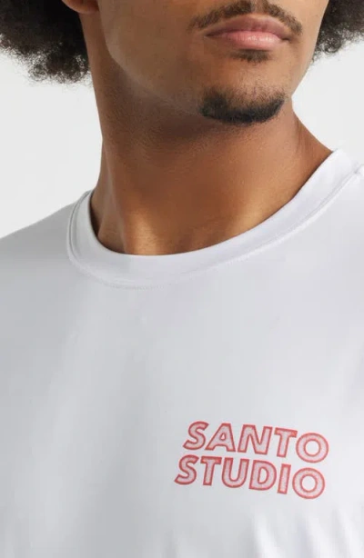 Santo Studio Hotel Graphic Tech T-shirt In White