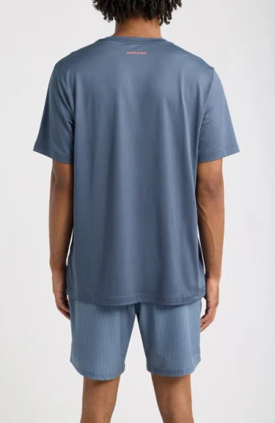 Santo Studio Runner Tech Performance T-shirt In Navy