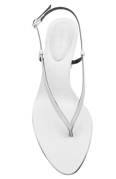 Mango Slingback Kitten Heel Sandal In White