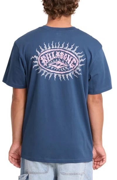 Billabong Reverse Premium Graphic T-shirt In Blue