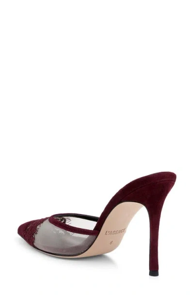 L'agence Semois Pointed Toe Mule In Black