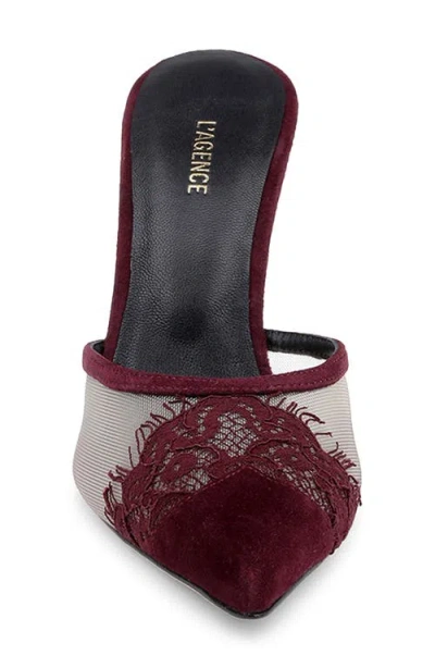 L'agence Semois Pointed Toe Mule In Black