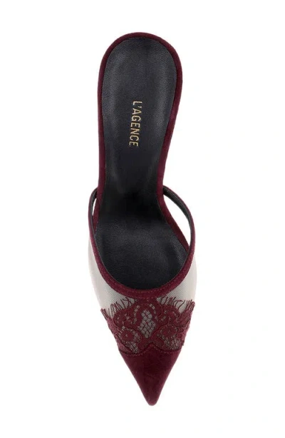 L'agence Semois Pointed Toe Mule In Black