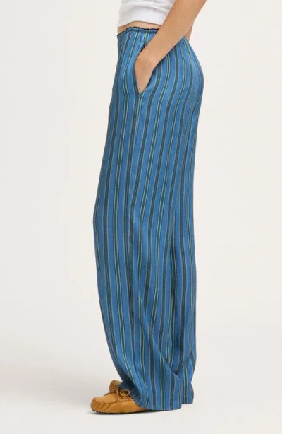 Madewell The Devon Pull-on Relaxed Straight Leg Pants In Multi