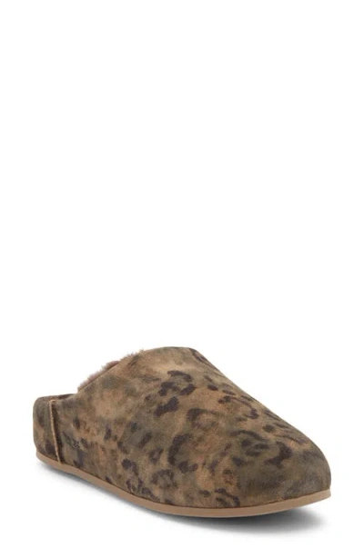 Ugg Elea Leopard-print Shearling Slippers In Brown