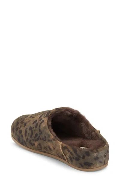 Ugg Elea Leopard-print Shearling Slippers In Brown