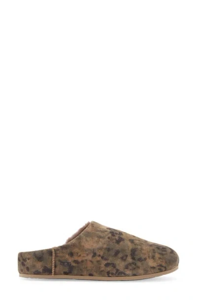 Ugg Elea Leopard-print Shearling Slippers In Brown