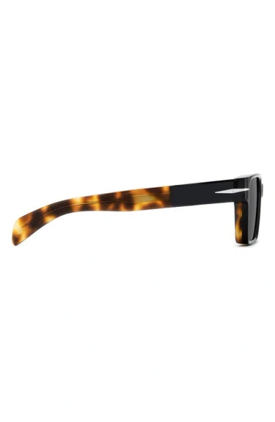 David Beckham Eyewear Db 7162/s 56mm Rectangular Sunglasses In Black